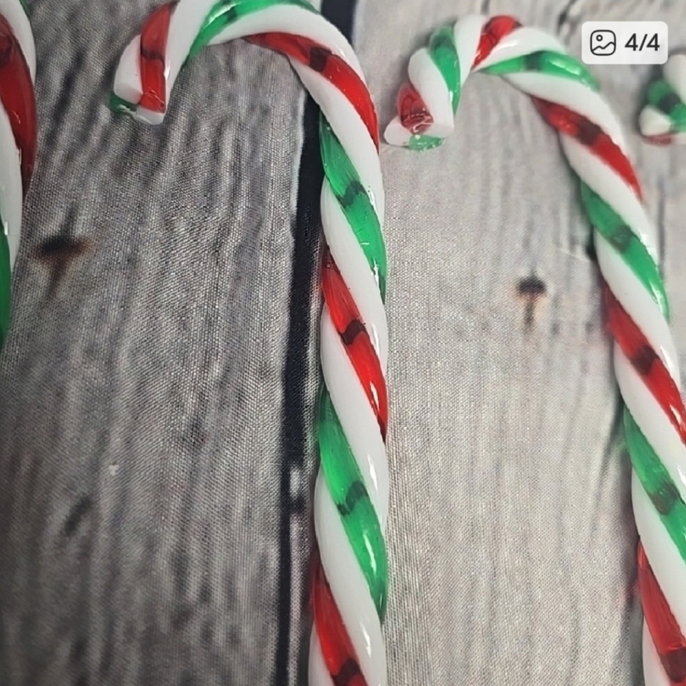 Festive 6 " Red, Green, and White Candy Cane Christmas Decoratins, Set Of 18
